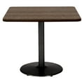 thumbnail image 3 of KFI Studios Mode 3.5' Square Bistro Table, Designer White, Black Base, 3 of 6