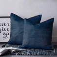 thumbnail image 2 of Pillow Covers 18x18 Set of 2, Vintage Navy Blue Square Throw Pillow Covers for Couch/Sofa/Living Room, Modern Abstract Retro Art Decorative Soft Pillowcases for Couch Throw Pillows, 2 of 7