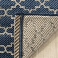 thumbnail image 3 of Safavieh Courtyard Navy Indoor Outdoor Rug - Round 4', 3 of 5