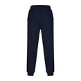 thumbnail image 6 of Wrtxtat Sweatpants for Men Lightweight Elastic Waist Track Pants with Pockets Casual Straight Leg Summer Hiking Camping Trousers Dark Blue XXXL, 6 of 6