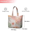 thumbnail image 4 of Orange Boho Plant Pattern Travel Tote Bags for Women Carry On,Large Weekender Bags for Women Travel,Multi Functional Duffle Bag for Work,Shopping,Sports, 4 of 5