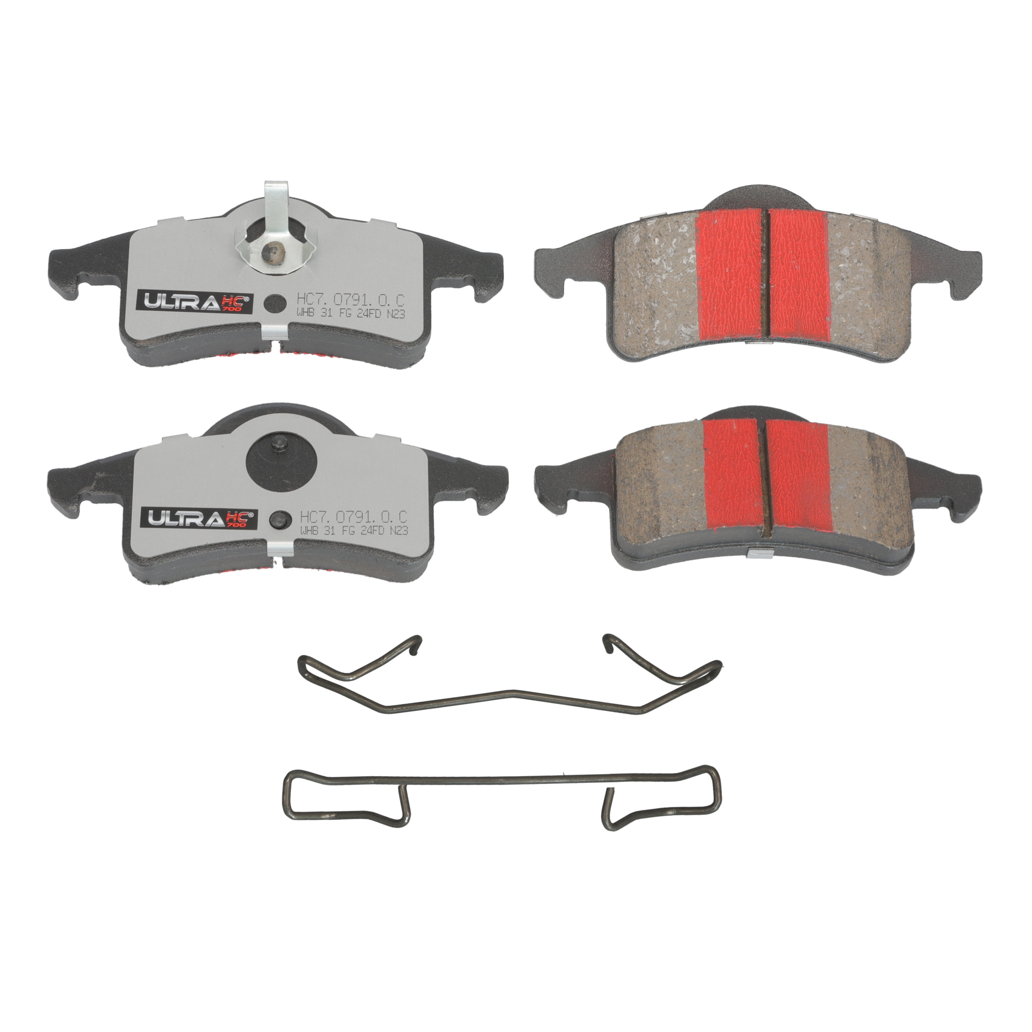 UltraHC 700 Brake Pad Set, Rear HC7.0791.0.C, Jeep Grand Cherokee 2004-1999