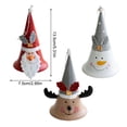 thumbnail image 3 of Wosthever Campana de Navidad Decoración Festival Adornos Diseño de escena Campanas de hierro Colgantes Ornamento colgante Prop Accesorios de vacaciones Kits de decoración para fiestas Papá Noel Wosthever HA069396-01, 3 of 6