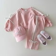 thumbnail image 2 of Autumn Baby Kids Girls Casual Bows Tied Pullover And Pants Clothing Set, 2 of 4
