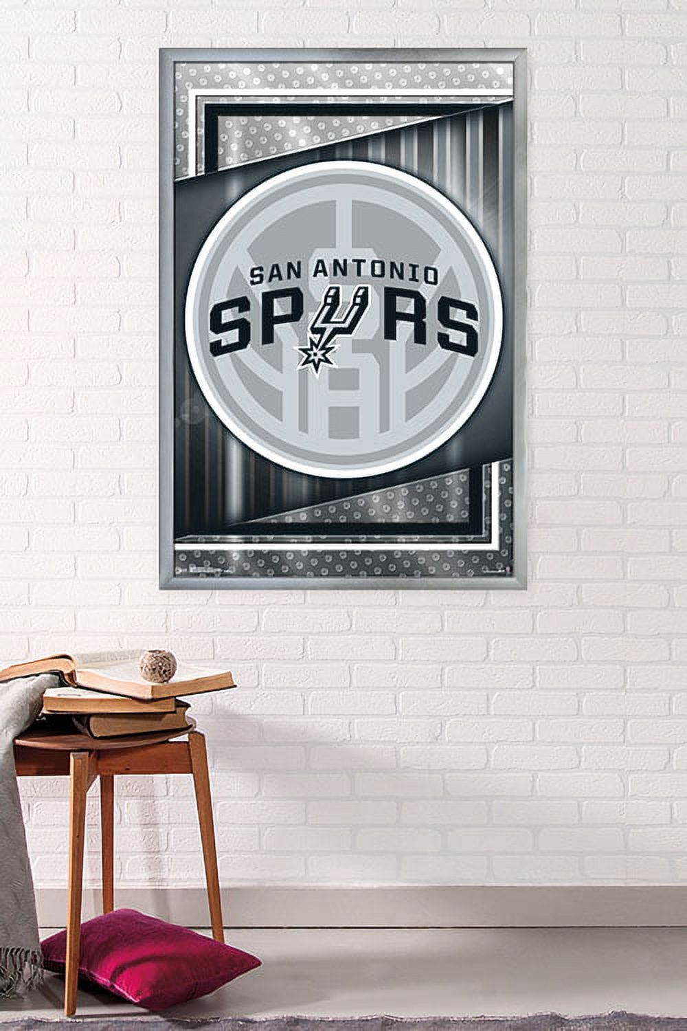 NBA San Antonio Spurs - Logo 17 Wall Poster, 22.375" x 34", Framed