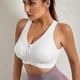 thumbnail image 2 of 3 Pack Women's Sports Bra Zip Front Non Wired Comfy Post Surgery Bra With Removable Pads, Plus Size Bra S-4XL, 2 of 5