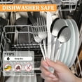 thumbnail image 5 of Mainstays Swirl 49 Piece Stainless Steel Flatware and Organizer Tray Set, Silver, Service for 8 3.29 lb, 5 of 13