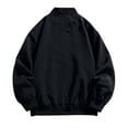 thumbnail image 2 of WREESH Fashion Jacket Men'S Solid Color Zipper Pocket Thin Jacket Coat Black, 2 of 7