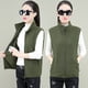 thumbnail image 2 of chaleco de lana para mujer chaleco cálido verde militar para mujer JAMW Sencillez, 2 of 4