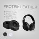 thumbnail image 5 of Auricular Reemplazo de la almohadilla de memoria de la oreja Proteína de cuero alrededor de las orejeras Funda de cojín Compatible con los auriculares Monster Beats de Dr.Dre MIXR mixr Romacci Auricular, 5 of 6