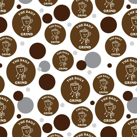 The Daily Grind Coffee Work Funny Humor Premium Gift Wrap Wrapping Paper Roll