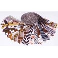 thumbnail image 2 of Soimoi 40Pcs Floral Print Precut Fabrics Strips Roll Up 1.5x42inches Cotton Jelly Rolls For Quilting - Brown, 2 of 9