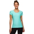 thumbnail image 1 of Reebok T-Shirt de Base Ajusté Chiné pour Femmes, Vert, Grand, 1 of 2