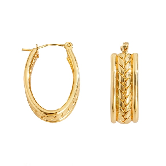 Hearth & Gear Stainless Steel Layer Earrings For Women Fashion Geometric Gold Steel Earrings For Women Heart Jewelry for Women Earrings Men Hoop Pearl Earrings Bridal Earrings for Wedding Valentines
