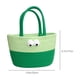 thumbnail image 3 of Desktop Woven Storage Basket | Cotton Thread Organizer | Handle | Breathable | Red Green Purple | 30x10x17cm | Sturdy | Decorative | Lightweight | Multi-Purpose | Home Office, 3 of 6