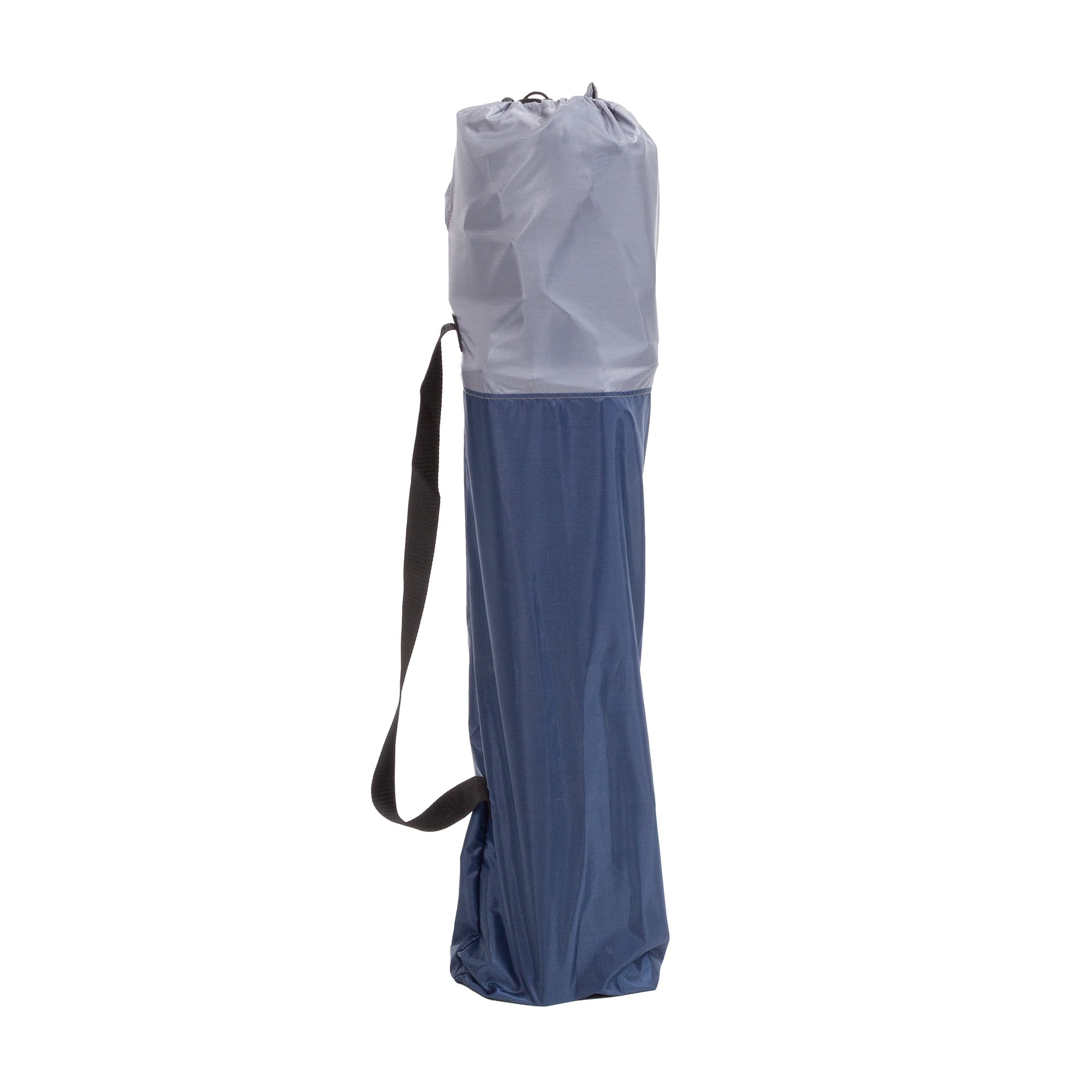 Macsports Oversized Folding Camp Chair with Cup Holders, Blue with Grey Accents and Frame