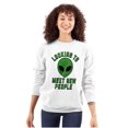 thumbnail image 3 of Funny Nerdy Aliens UFOs Believers Sweatshirt for Men or Women Brisco Brands X, 3 of 6