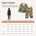 thumbnail image 4 of Honeii Happy Fall Y'All Print Women's Pajama Sets Long Sleeve Button Down Sleepwear Nightwear Soft Pjs Lounge Sets 2PCS-XX-Large, 4 of 7