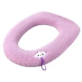 thumbnail image 4 of Funda suave para asiento de inodoro, almohadillas para taburete, cojín con asa, accesorios de baño, 4 of 6