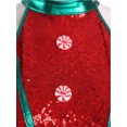 thumbnail image 4 of Hansber Women's Sleeveless Candy Cane Striped Sequin Figure Ice Skating Dress for Holiday Dance Party Wear Red L, 4 of 7