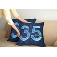 thumbnail image 2 of Ambesonne Blue Throw Pillow Cover 2 Pack, Thirthy 5 Modern, 16", Dark Blue Pale Blue, 2 of 5