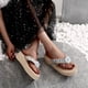 thumbnail image 5 of Zapatillas con punta abierta para mujer, sandalias cómodas, informales, cómodas, para la playa Wmkox8yii ytu5400, 5 of 7