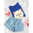thumbnail image 3 of Serious Kitten T-Shirt Toddler -Kayomi Harai Designs,  4 Toddler, 3 of 4