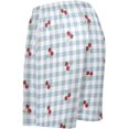 thumbnail image 4 of Red Cherry Blue Checkered Tartan Plaid Pattern Mens Pajama Pants Shorts Sleepwear Lounge Men's Pajama Bottoms Gift for Family, 4 of 7