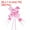 Pink, variant on Uxcell 3.3inch Pull Bows Gift Wrapping Pull Bow Heart Pattern Baskets Present Bows Ribbon Red 300 Pcs