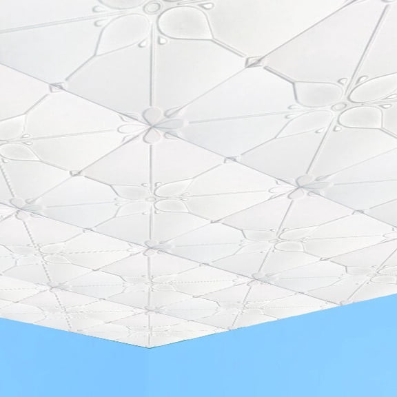 Ceiling Tiles, Glue Up, 20" x 20" , JOY White, 50 Pieces