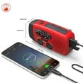 thumbnail image 5 of Radio Protable Solar Hand Crank Dynamo Powered AM/FM/NOAA Weather Radio Emergency Rescue LED Flashlight Mobile Power USBCharge, 5 of 5