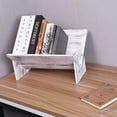 thumbnail image 3 of MyGift Rustic Vintage Whitewash Wooden Tilted Desktop Decorative Storage Organizer, 3 of 6