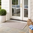 thumbnail image 3 of Safavieh Courtyard Finnian Solid Indoor/Outdoor Area Rug, Beige/Brown, 4' x 5'7", 3 of 17