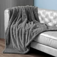 thumbnail image 4 of Ashford Home Ultra Fine Faux Fur Throw Blanket, 50 x 72 inches, 4 of 5