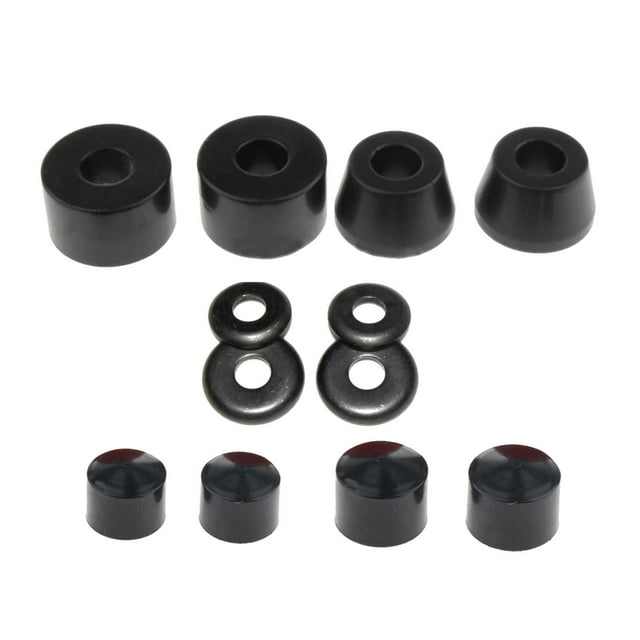 Almencla Skateboard Bushing Replacement Cups Washers Longboard Black
