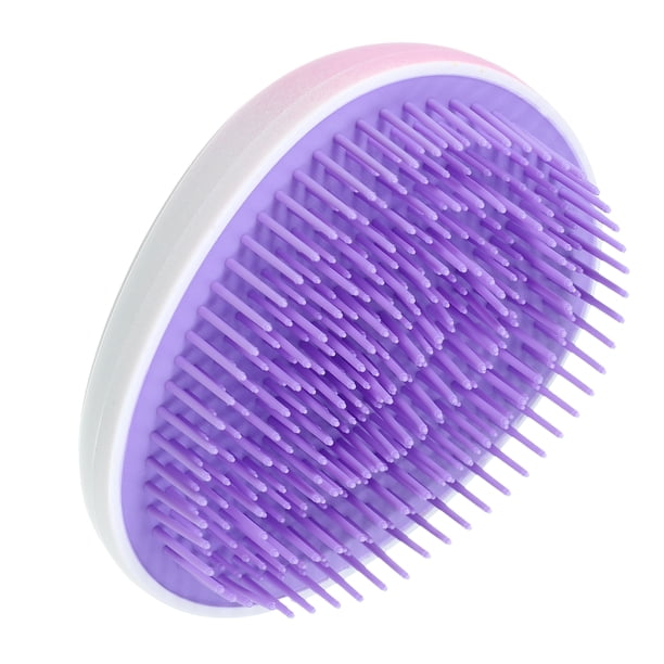 Cepillo de cabello portátil de Unique Bargains, cepillo de masaje en forma de huevo mini para mujeres, degradado púrpura