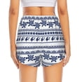 thumbnail image 2 of Lsque Sea Underwater Turtles Printed Women's Running Shorts with Liner Pockets,Elastic Quick Dry Workout Athletic Gym Yoga Shorts,Womens High Waist Shorts-Small, 2 of 9