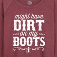 thumbnail image 3 of International Harvester Dirt On My Boots - Women's Lightweight French Terry Long Sleeve Shirt, 3 of 6
