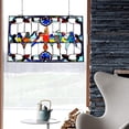 RADIANCE Goods Tiffany-Glass Featuring Gathering Birds Window Panel ...