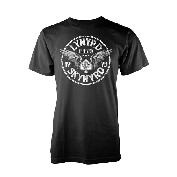 Lynyrd Skynyrd - Camiseta Freebird 1973 Alas para Adultos Unisex (Negro)