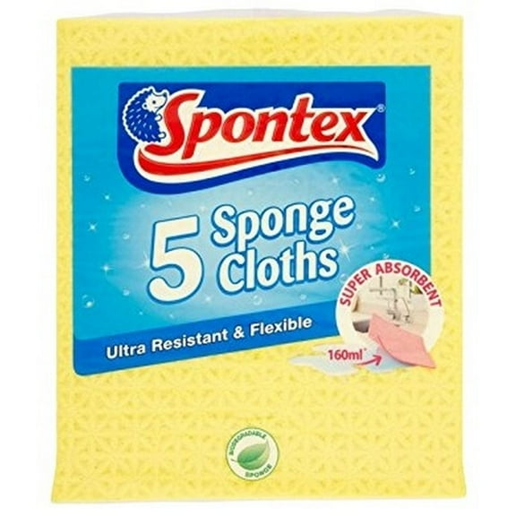 Spontex Sponge Cloth 5pk