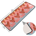 thumbnail image 2 of Happy Valentine Couple Flamingo Romance Quote Background Vector Hallway Runner Rug 2'x6' Kitchen Rug with Rubber Backing Pink Non Slip Entryway RugWashable Soft Area Rug for Hallway Kitchen Decor, 2 of 6