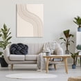 thumbnail image 2 of Stupell Industries Minimal Retro Curved Stripes Neutral Beige Tones Graphic Art Gallery Wrapped Canvas Print Wall Art, Design by Lettered and Lined, 2 of 7