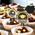 thumbnail image 1 of Oleegame 1PC 2023 Season Of Graduation Party Party Cake Insert Book Doctor Hat Cake Decorative Cake Insert Black, 1 of 6