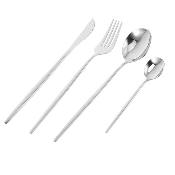 WHAMVOX 1 Set Stainless Steel Cutlery Set Kitchen Silverware Mirror Polished Tableware Cutlery Set Kitchen Utensil Set For Home Kitchen Restaurant Hotel