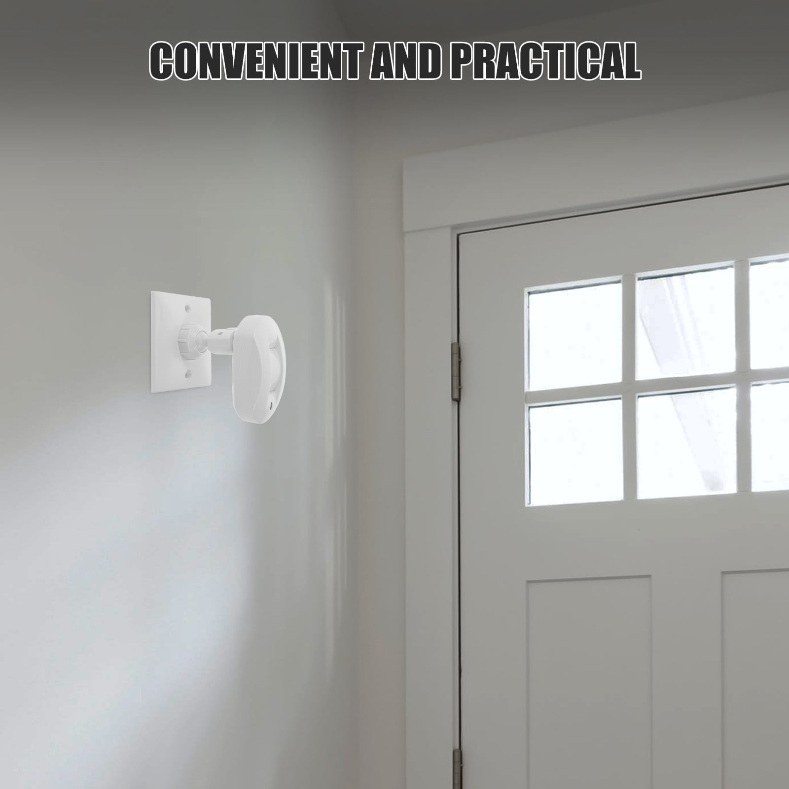 HOOWIFFY White ABS Sensor for Door and Window Security Monitoring and Safety Detection