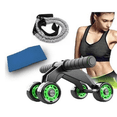 thumbnail image 4 of Ejercitador Abdomen Ab Roller Wheel +liga Resistencia+tapete High End Fitness Roller abdomen, 4 of 4