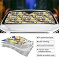 thumbnail image 5 of Disketp Windshield Sun Shade, Car Sun Shade For Front Window Sicilian Style Sunshades Sun Visor Protector Blocks Uv Rays Foldable, 5 of 9