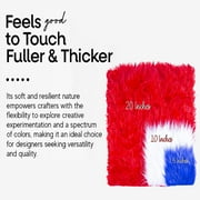 FabricLA Shaggy Faux Fur Fabric - 20 X 20 Inches Pre Cut - Use Fake Fur Fabric for DIY Craft, Fashion Accessory, Home Decoration, Hobby