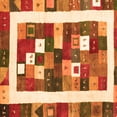 thumbnail image 1 of Ahgly Company Indoor Square Abstract Orange Contemporary Area Rugs, 6' Square, 1 of 1